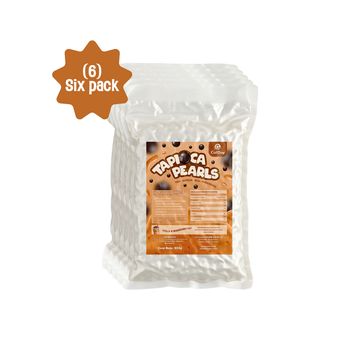Perlas Tapioca (Boba) - 6 Pack 500g c/u.